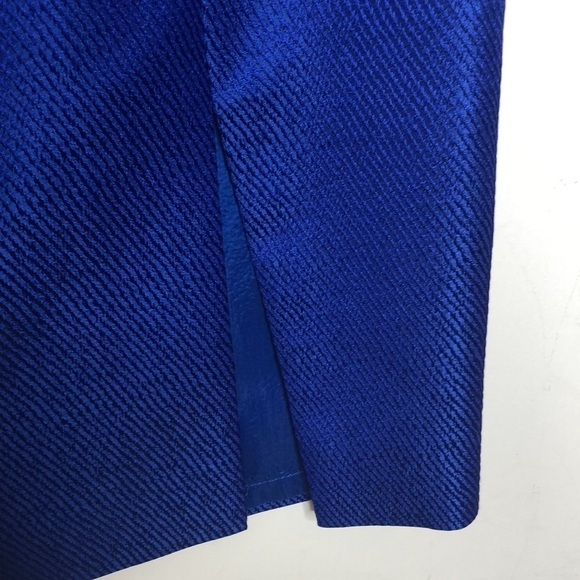 Escada Blue Metallic Skirt - Picture 4 of 11